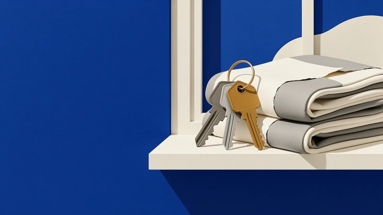 Zwei Schlüssel auf einer Fensterbank stehen für die erlaubnispflichtige Untervermietung eines Wohnungsteils.